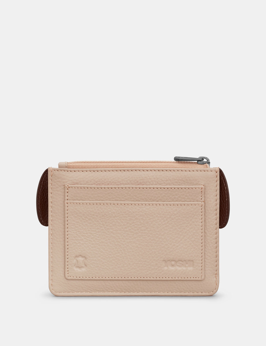Percy the Pug Frappe Leather Zip Top Purse by Yoshi