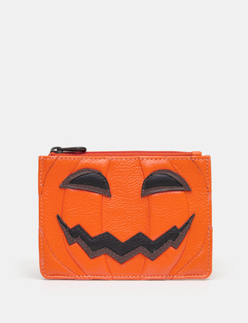 Halloween Pumpkin Leather Handbags, Purses and Keyrings by Yoshi