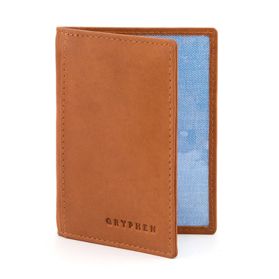 Tan Leather Oyster Card Holder By Gryphen - Yoshi