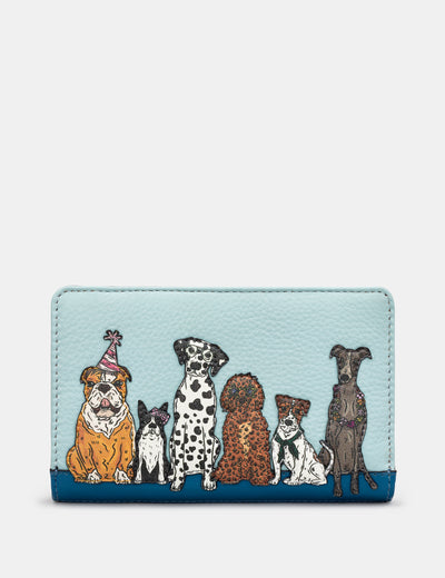 Party Dogs Leather Oxford Purse - Yoshi