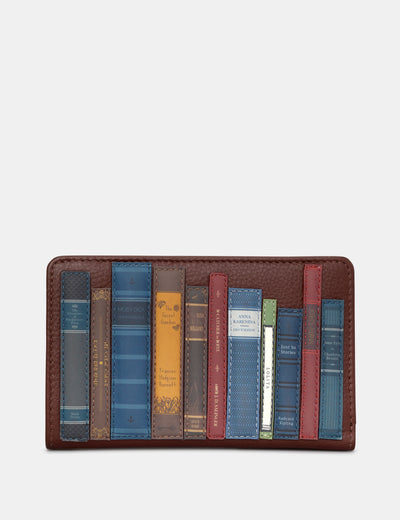 Bookworm Brown Leather Oxford Purse - Yoshi