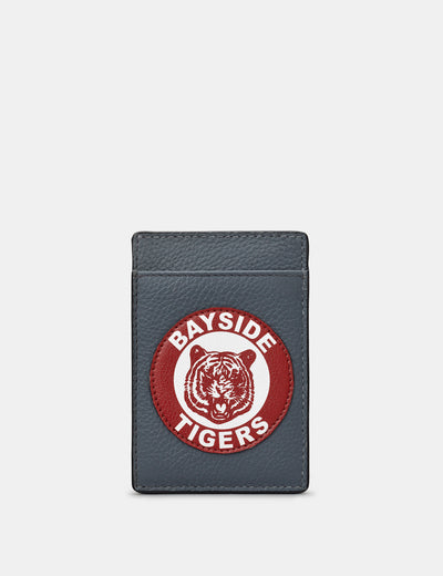 Bayside Tigers Grey Leather Compact Card Holder - Yoshi