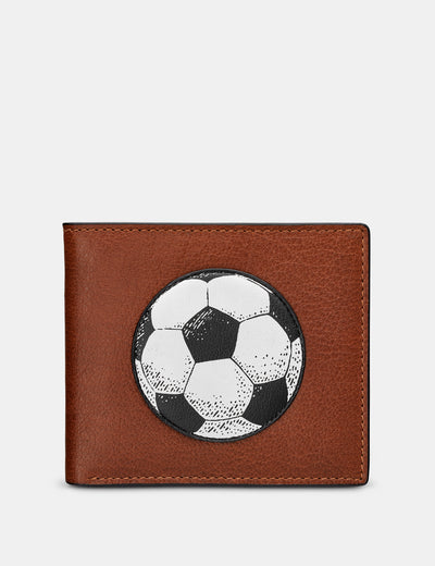 Football Brown Leather Wallet - Yoshi