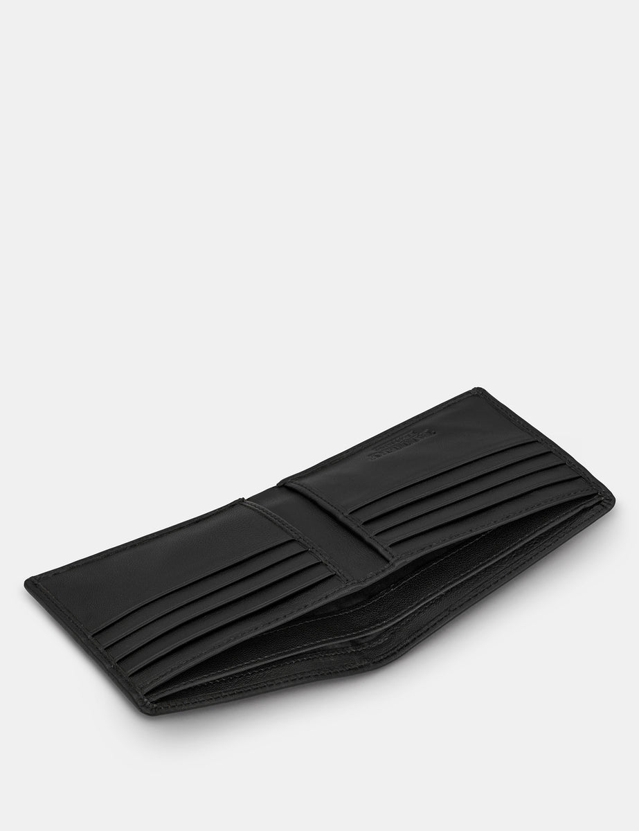 Two Fold Black Leather Wallet For Men – Yoshi