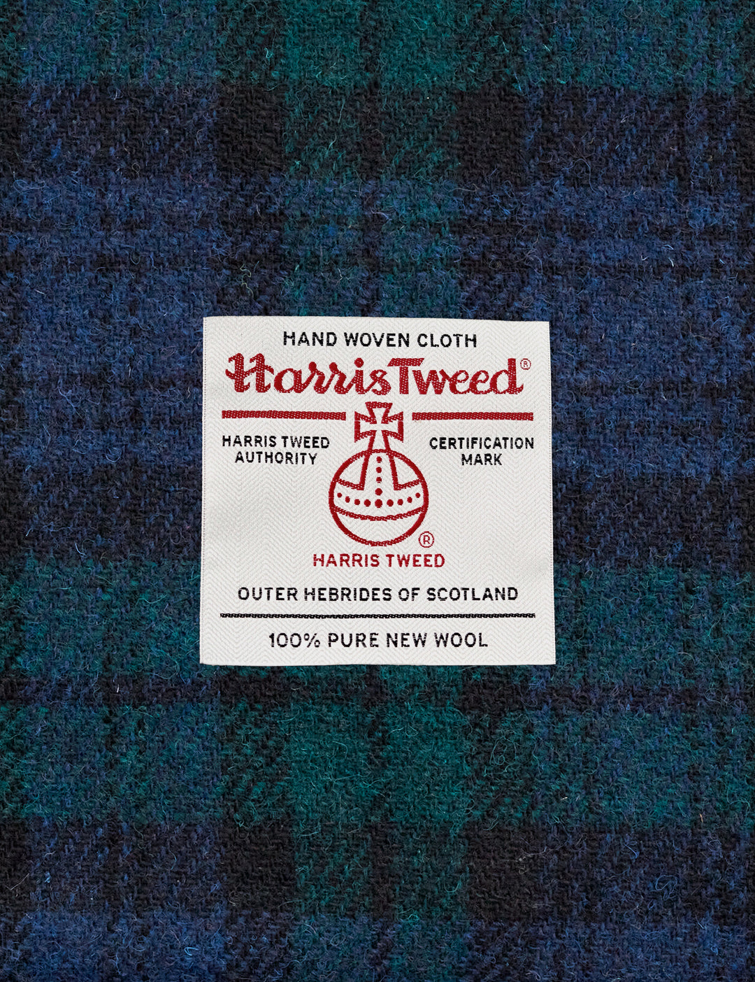 Highland Thistle Harris Tweed & Black Leather Messenger Bag By Yoshi