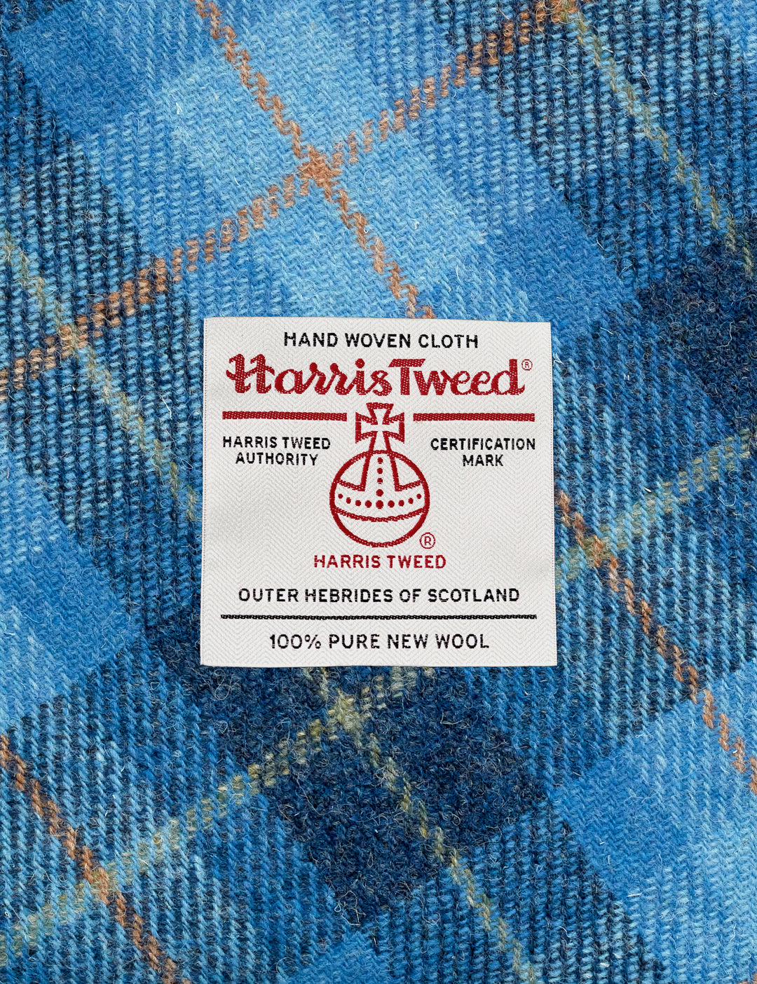 Highland Cow Harris Tweed & Leather Zip Round Purse by Yoshi