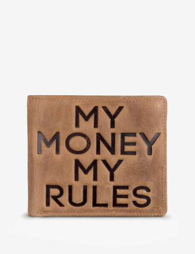 My Money My Rules Leather Wallet - Yoshi