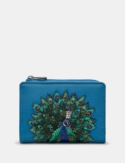 Small Round Crossbody Leather Purse With Peacock Design. Original Gift for  Young Girl or Women. Bohemian Small Party or Everyday Leather Bag - Etsy