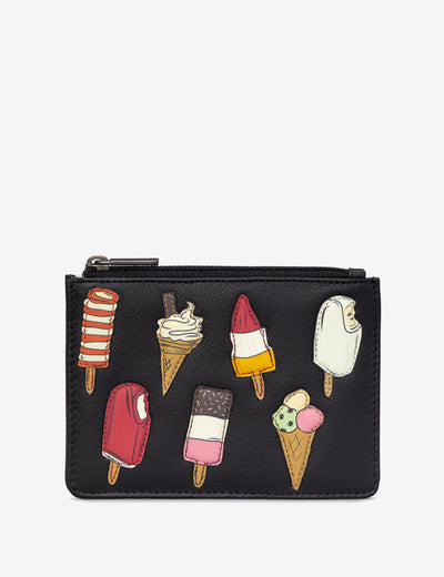 Stay Cool Black Leather Franklin Purse - Yoshi