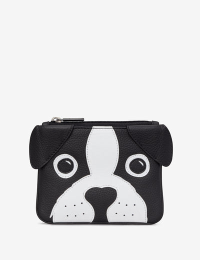 Max The Dog Zip Top Leather Purse - Yoshi
