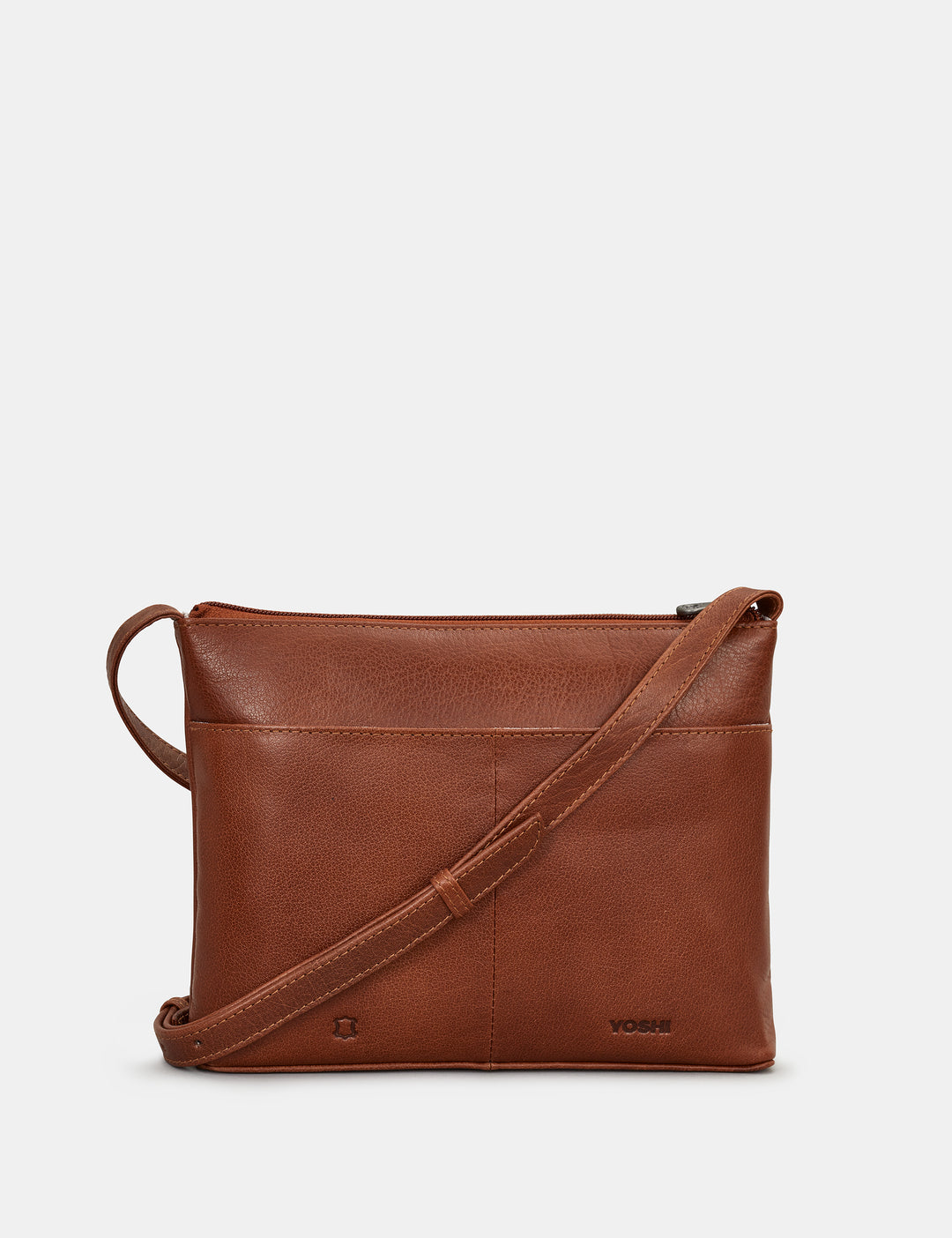 Highland Cow Harris Tweed & Leather Cross Body Bag By Yoshi