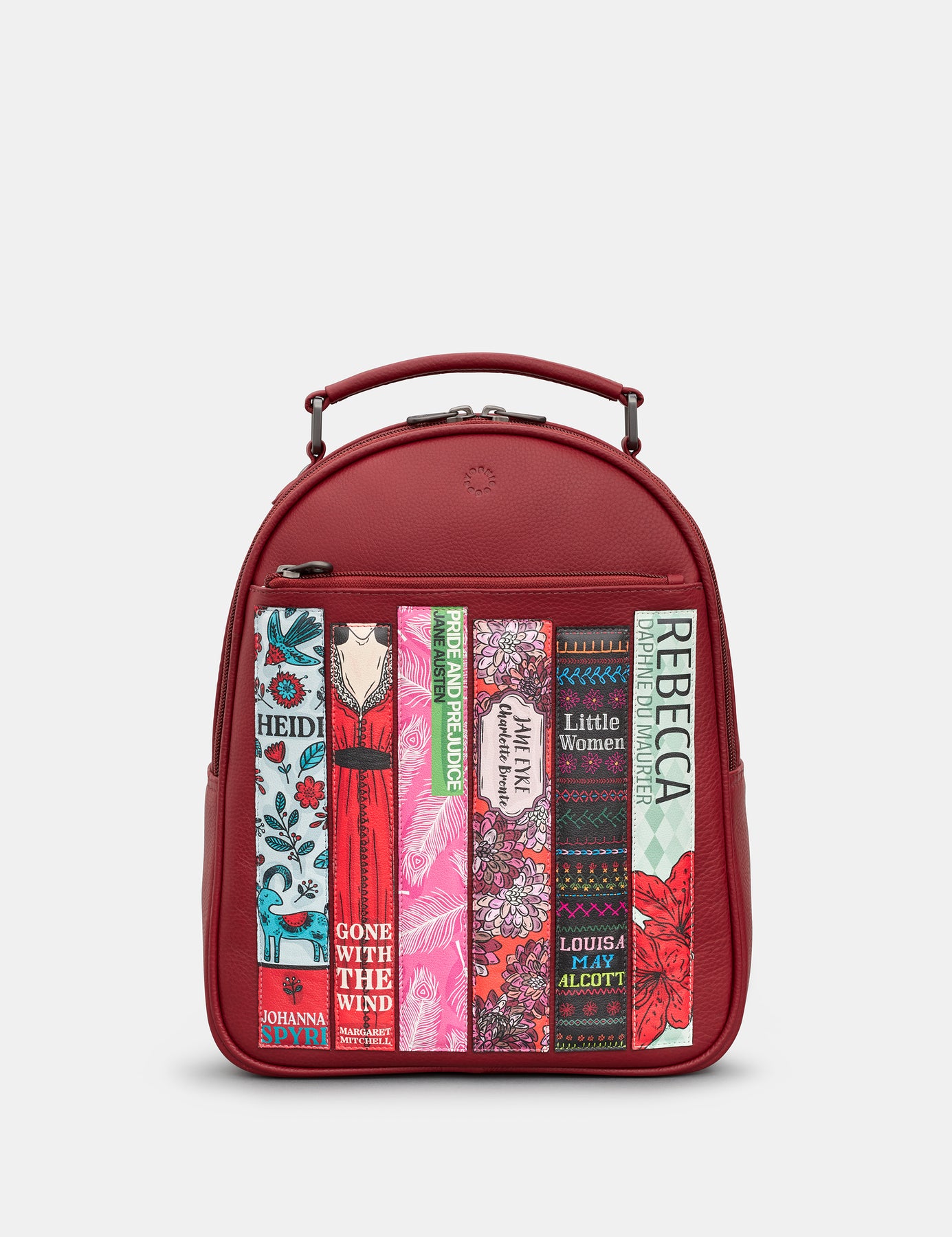 Bookworm Cherry Red Leather Backpack By Yoshi Bookworm Cherry Red Leather Backpack By Yoshi