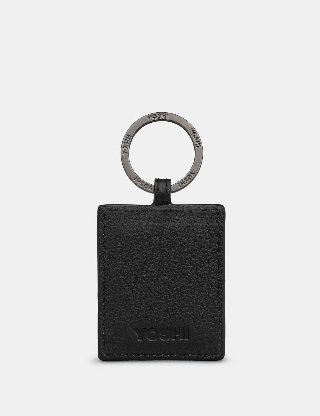 Staffordshire Bull Terrier Dog Walk Black Leather Keyring by