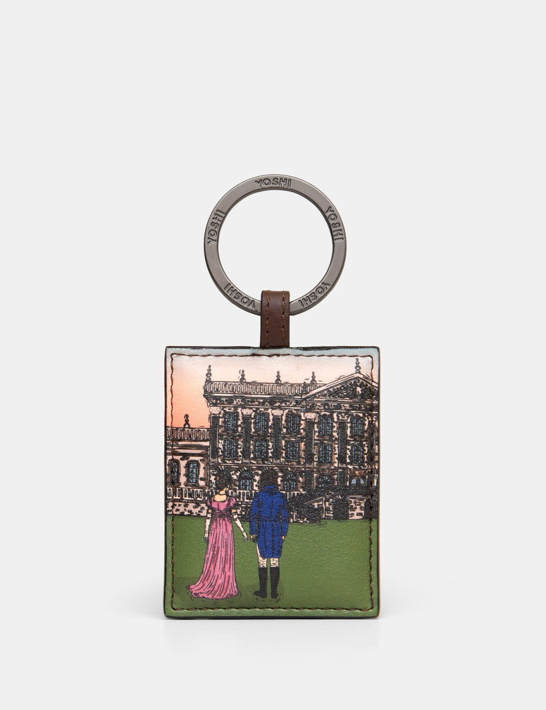 Jane Austen Pemberley 1813 Leather Keyring By Yoshi