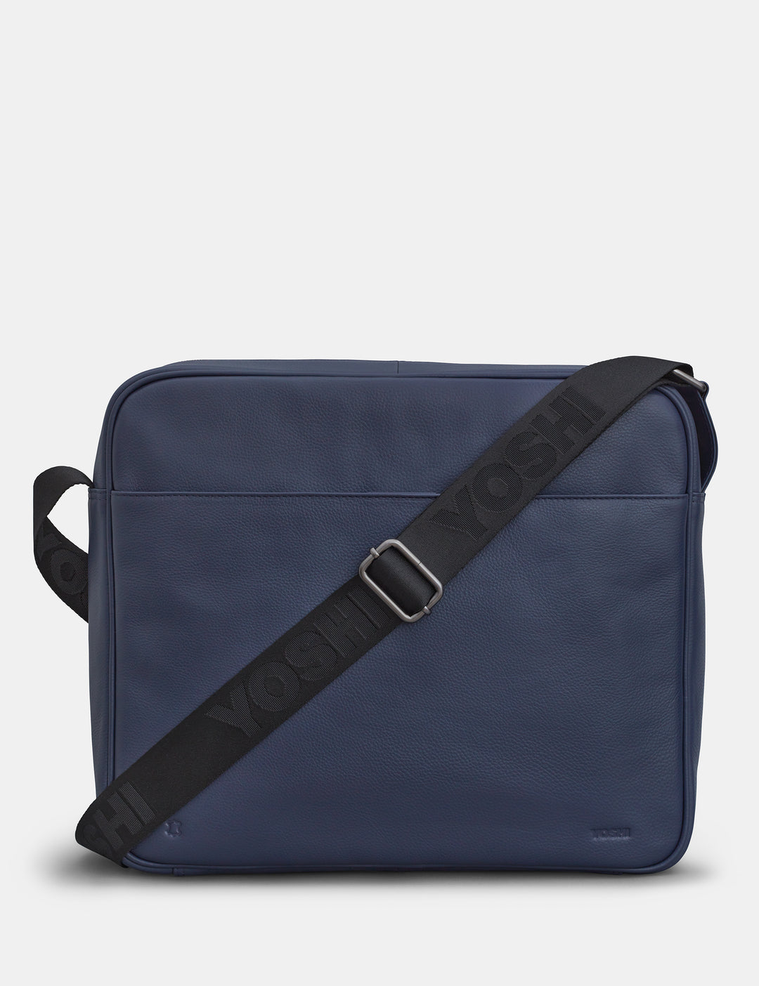 Jane Austen Bookworm Navy Leather Messenger Bag By Yoshi
