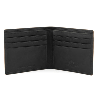 Black Leather Slim Wallet By Gryphen - Yoshi