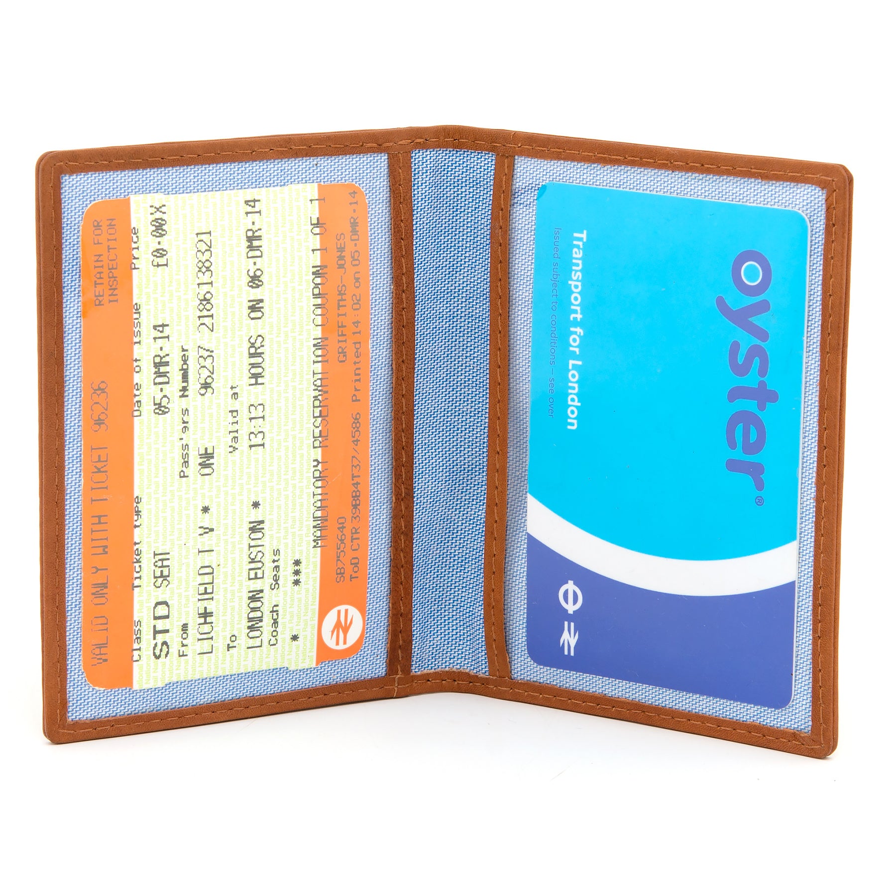 Tan Leather Oyster Card
