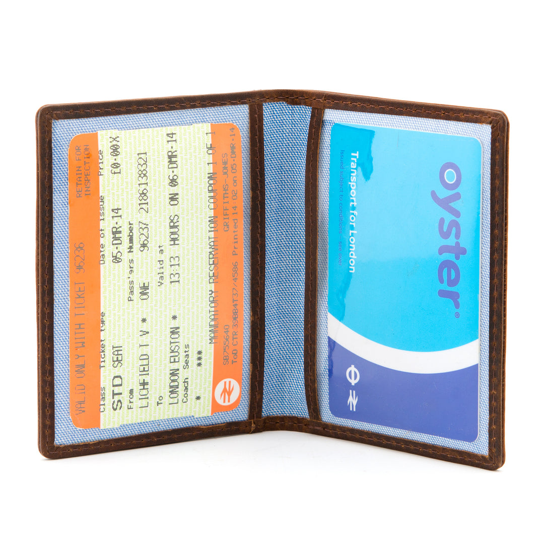 Brown Leather Oyster Card