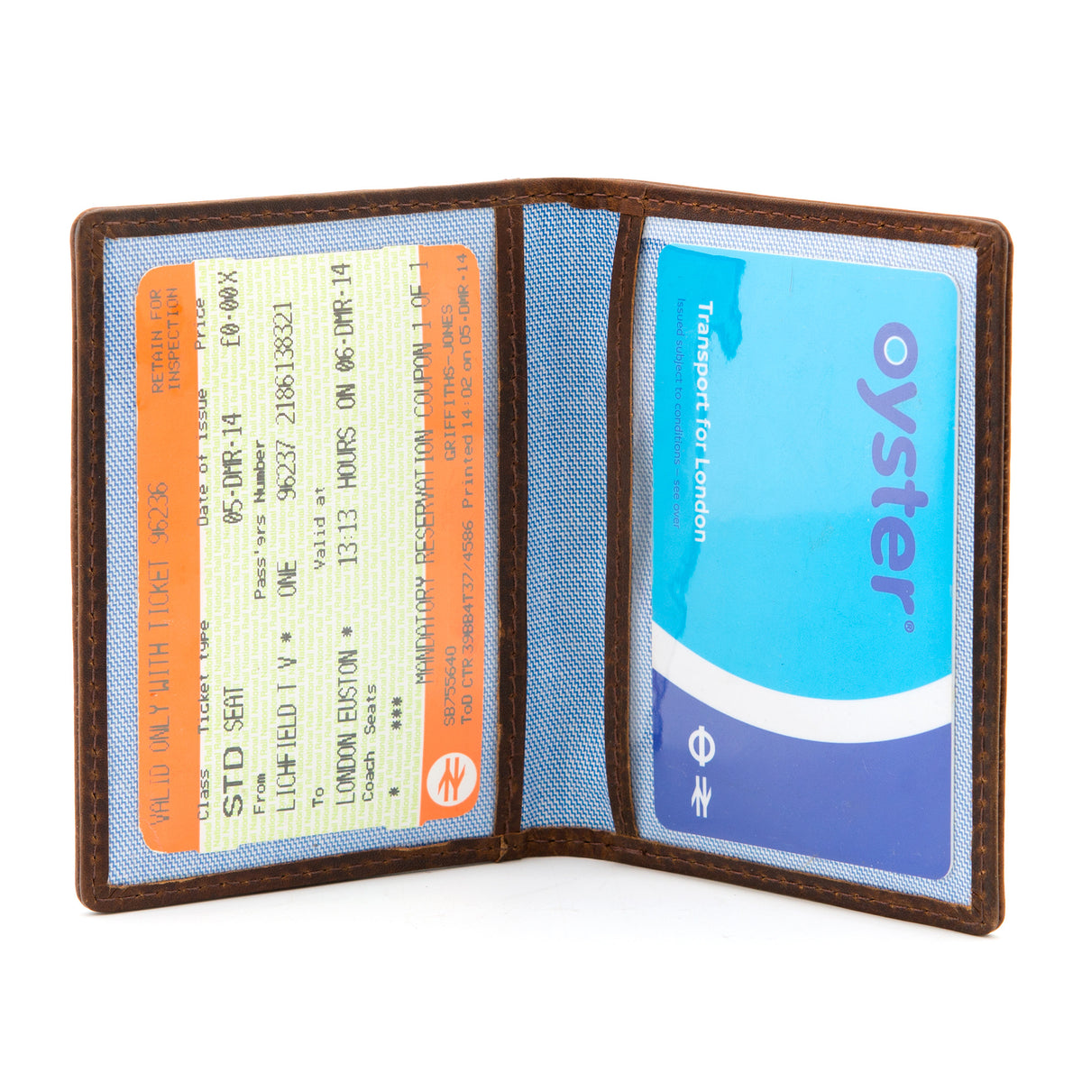 Brown Leather Oyster Card