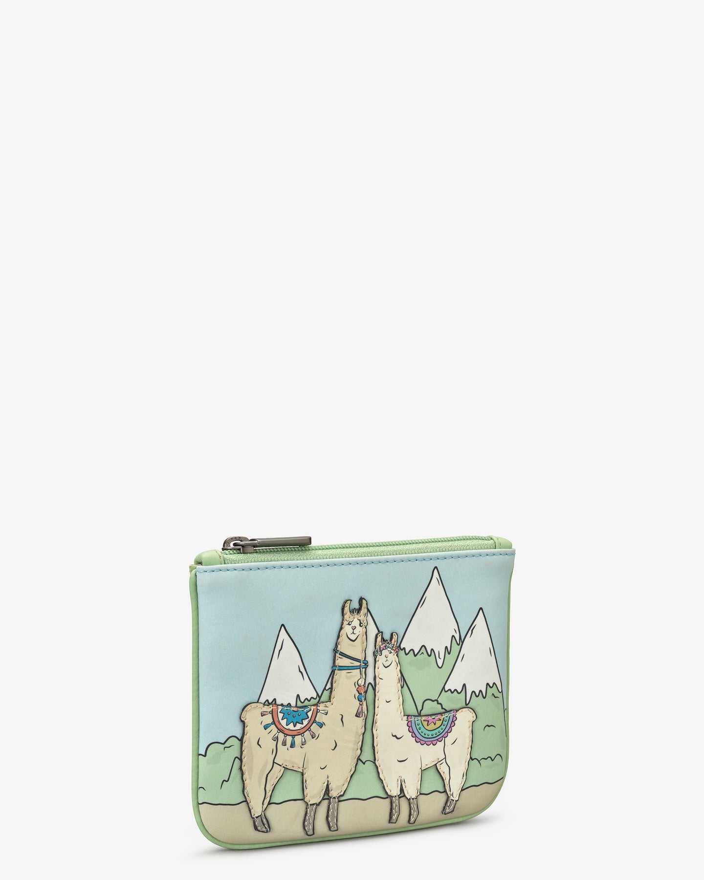 Soft Leather Zip Top Llamas Purse For Ladies By Yoshi