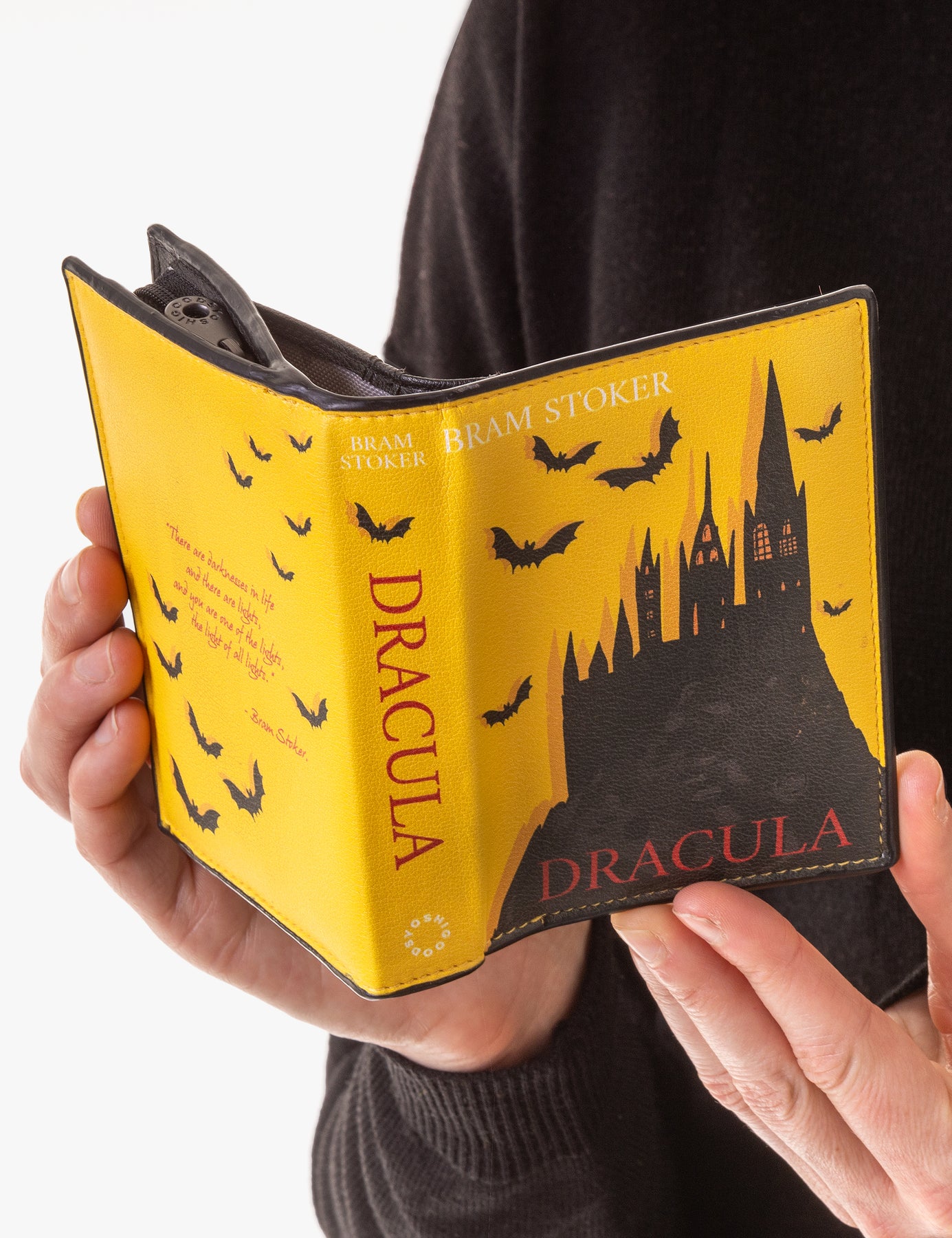 Dracula Book Vegan Leather Flap Over Purse By Yoshi Goofds