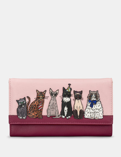 Party Cats Leather Hudson Purse - Yoshi