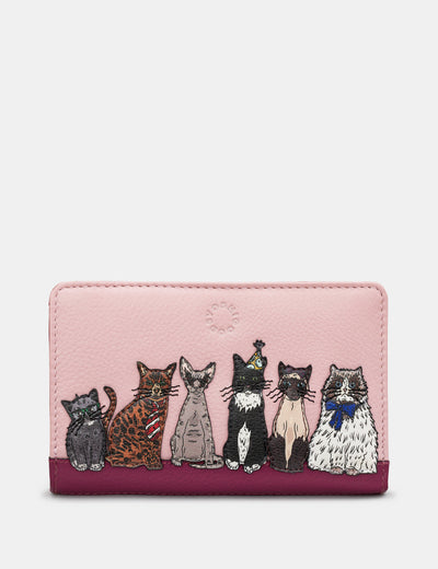 Party Cats Leather Oxford Purse - Yoshi