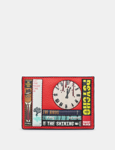 Horror Bookworm Leather Card Holder - Yoshi