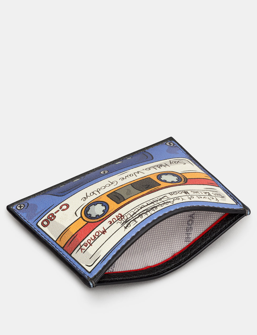 ビタレバン　6本　⑧ Back to the 80s Blue & Black Leather Card Holder with RFID By Yoshi