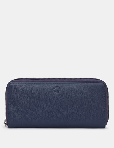 Navy Leather Baxter Purse - Yoshi