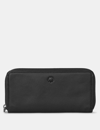 Black Leather Baxter Purse - Yoshi