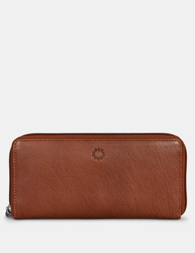 Brown Leather Baxter Purse - Yoshi