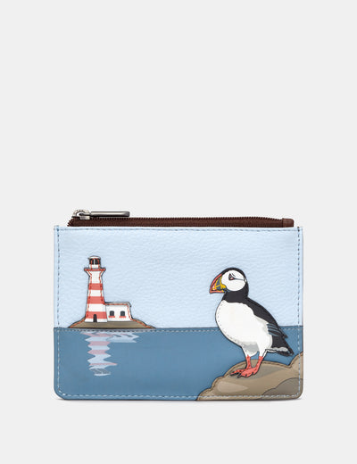 Puffin Island Brown Leather Franklin Purse - Yoshi