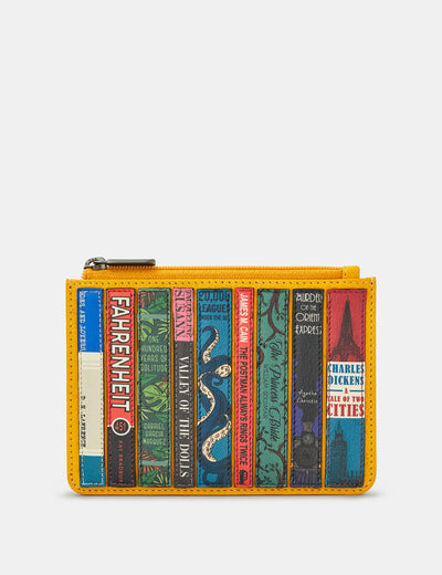 Bookworm Yellow Leather Franklin Purse - Yoshi