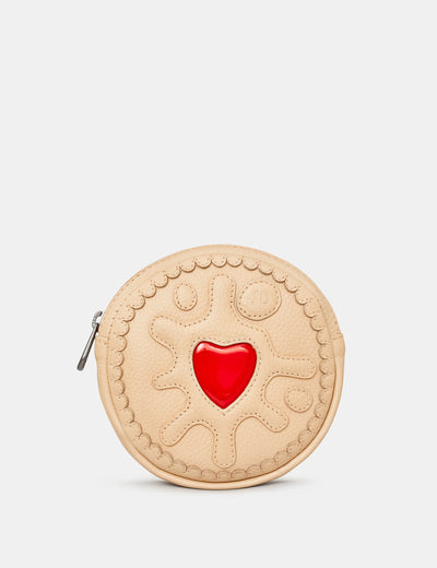 Jammie Dodger Biscuit Leather Purse - Yoshi