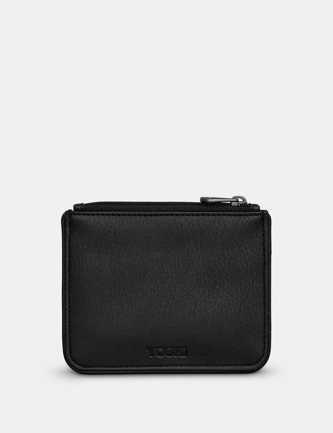 Bookworm Black Vegan Leather Zip Top Leather Purse For Women