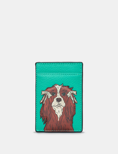 Elizabeth the King Charles Spaniel Happy Hounds Leather Compact Card Holder - Yoshi