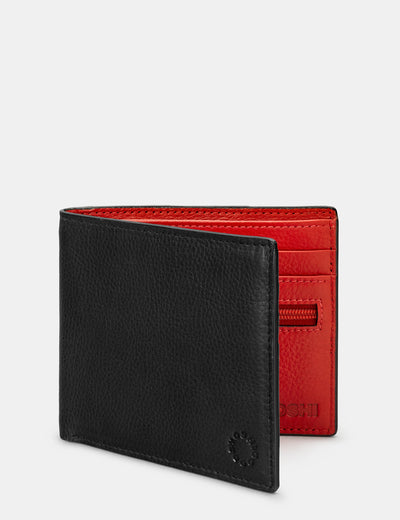 Black And Red Leather Wallet - Yoshi