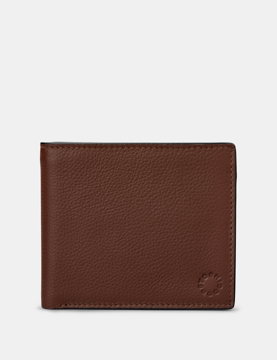 Black And Tan Leather Wallet For Men By Yoshi