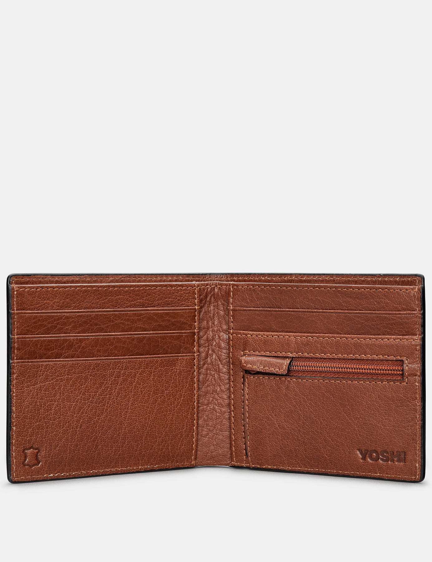Yoshi Racing Wallet Racing Green And Brown Leather Wallet For Men By Yoshi