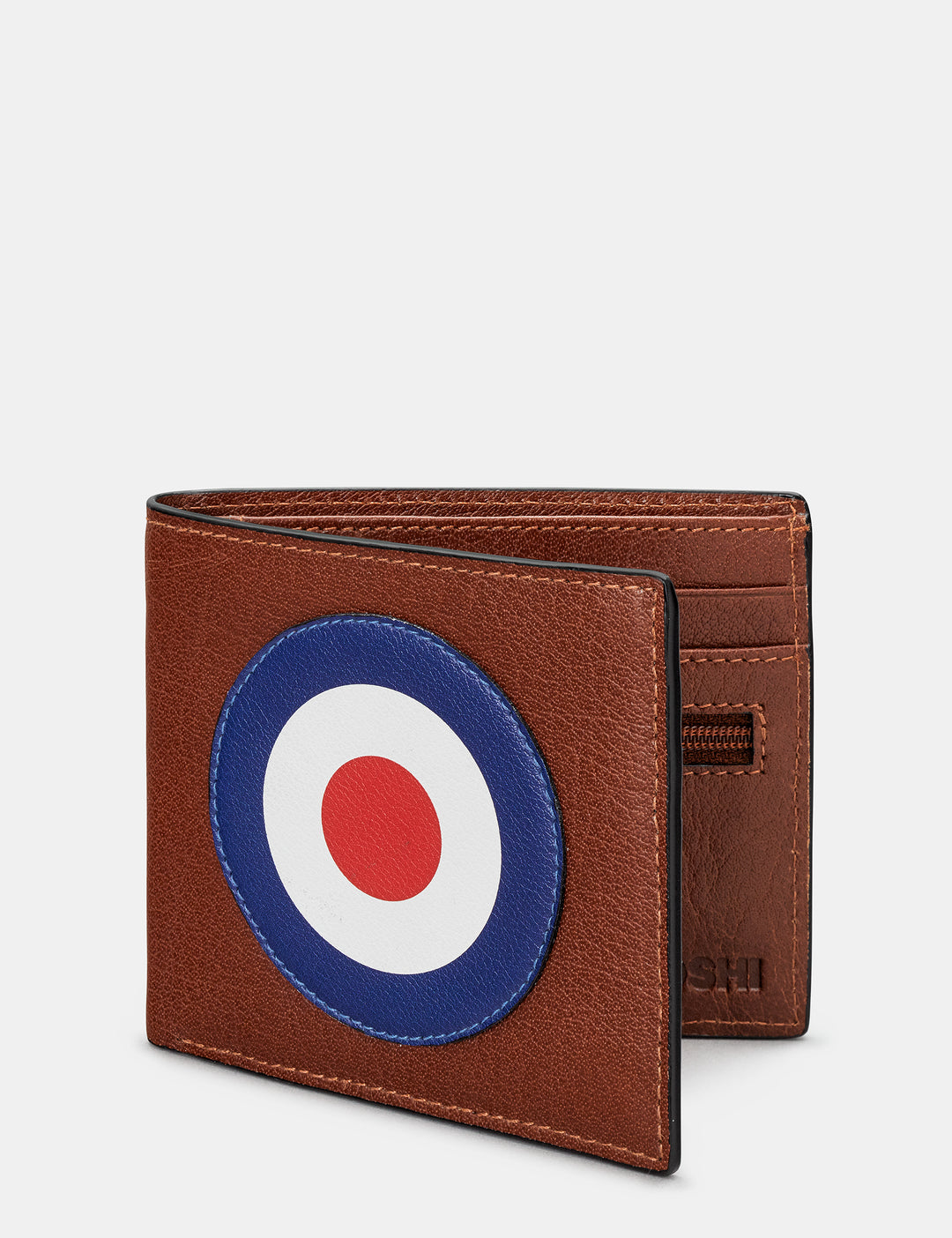 ★you a use★ Heart wallet etoffe Mod Target Brown Leather Wallet With RFID Protection By Yoshi