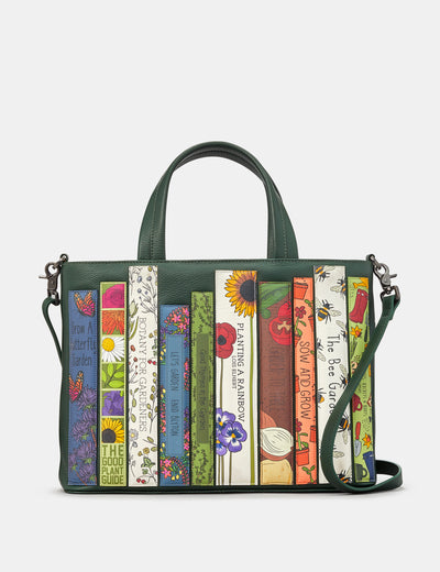 Green Fingers Bookworm Leather Multiway Grab Bag - Yoshi