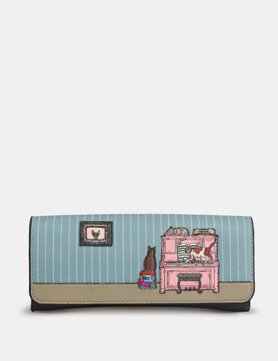 Piano Cats Leather Glasses Case - Yoshi