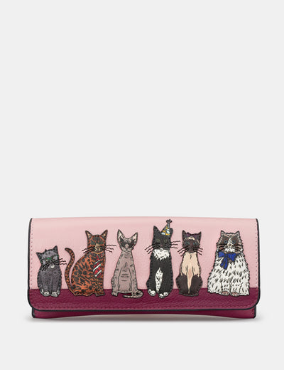Party Cats Leather Glasses Case - Yoshi