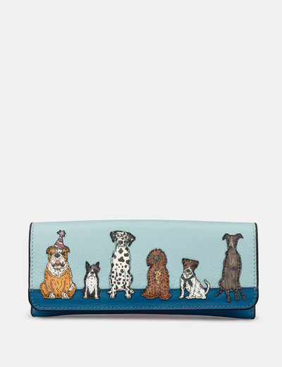 Party Dogs Leather Glasses Case - Yoshi