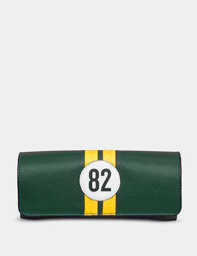 Car Livery #82 Leather Glasses Case - Yoshi