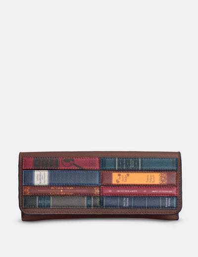 Bookworm Brown Leather Glasses Case - Yoshi