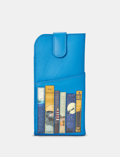 Bookworm Cobalt Blue Leather Chilton Glasses Case - Yoshi