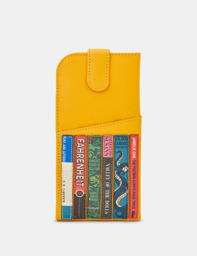 Bookworm Yellow Leather Chilton Glasses Case - Yoshi