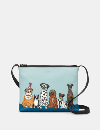 Party Dogs Leather Cross Body Bag - Yoshi